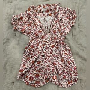 Floral Linen Romper